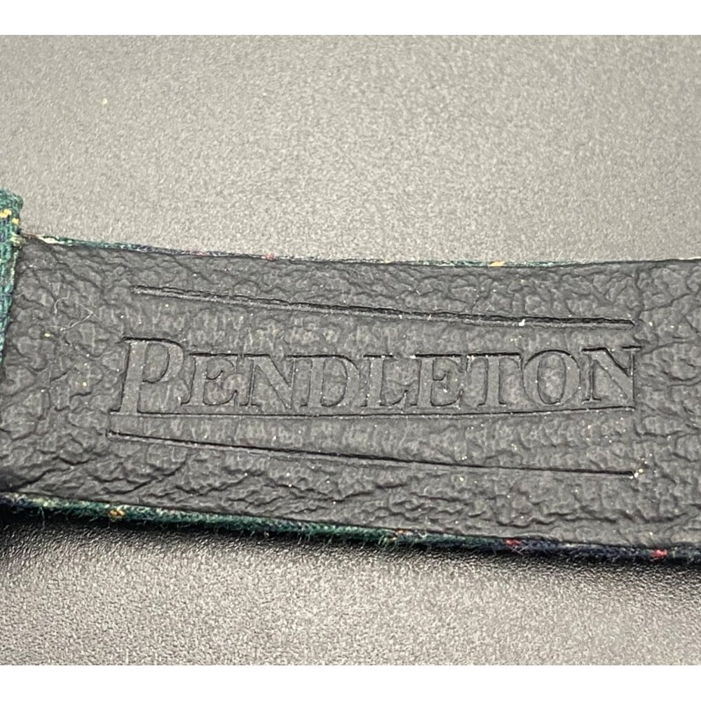 Womens Pendleton Tartan Plaid Fabric Band Watch Gold Tone New Battery LOOK READ - Picture 4 of 7